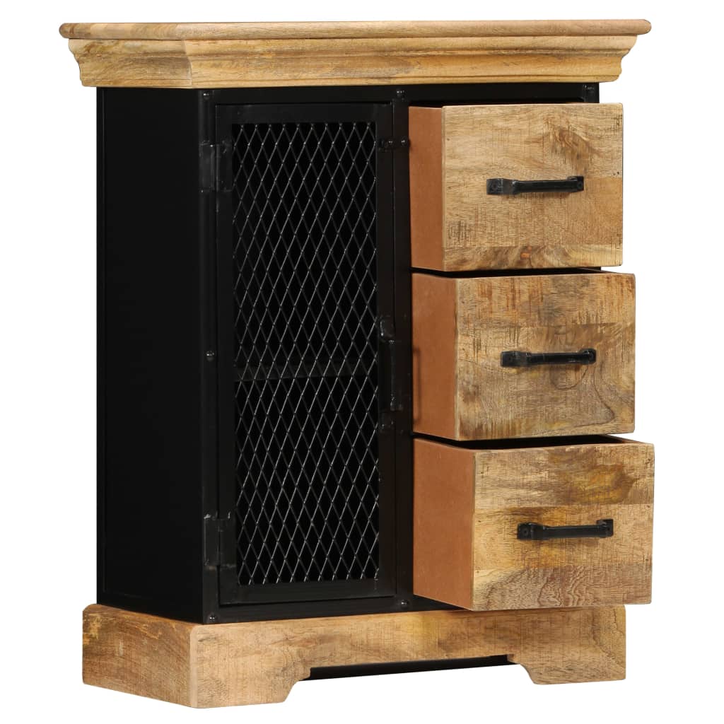 Dressoir 60x30x75 cm massief mangohout is nu te koop bij PeponiXL, paradijselijk wonen!