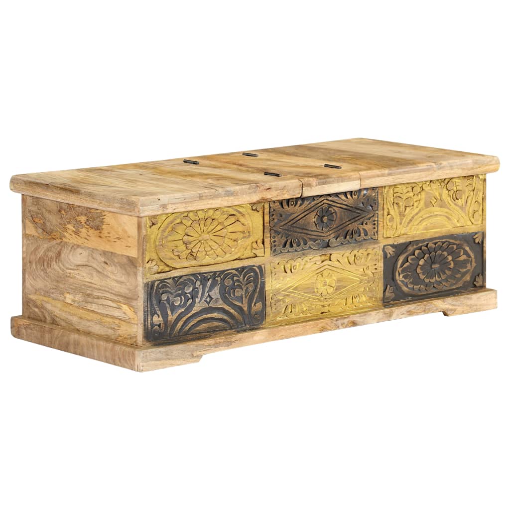 Salontafel 100x50x35 cm massief mangohout is nu te koop bij PeponiXL, paradijselijk wonen!