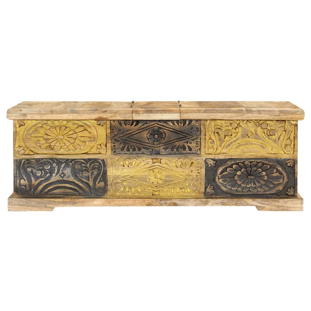 Salontafel 100x50x35 cm massief mangohout is nu te koop bij PeponiXL, paradijselijk wonen!