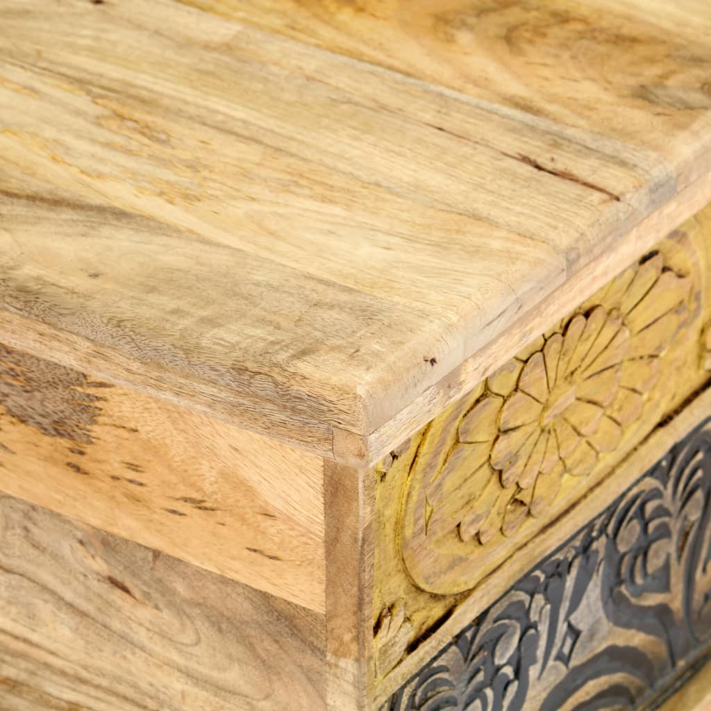 Salontafel 100x50x35 cm massief mangohout is nu te koop bij PeponiXL, paradijselijk wonen!