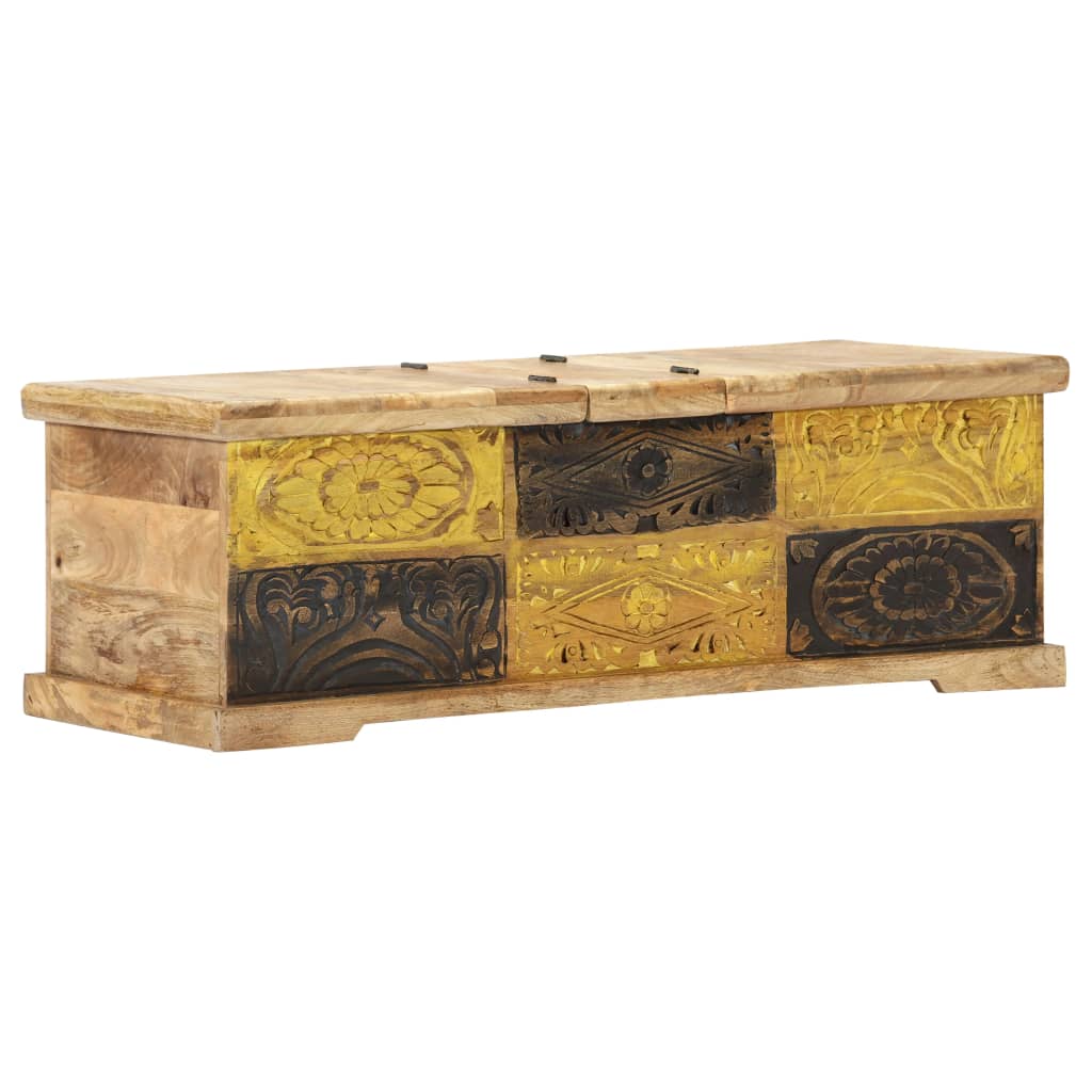 Salontafel 100x50x35 cm massief mangohout is nu te koop bij PeponiXL, paradijselijk wonen!