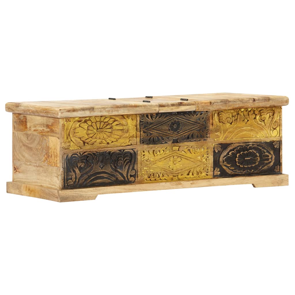 Salontafel 100x50x35 cm massief mangohout is nu te koop bij PeponiXL, paradijselijk wonen!