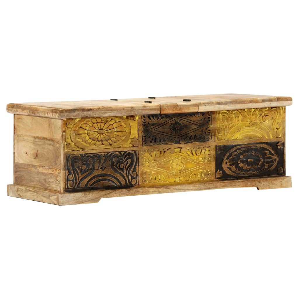 Salontafel 100x50x35 cm massief mangohout is nu te koop bij PeponiXL, paradijselijk wonen!