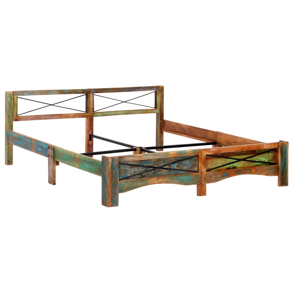 Bedframe massief gerecycled hout 180x200 cm is nu te koop bij PeponiXL, paradijselijk wonen!