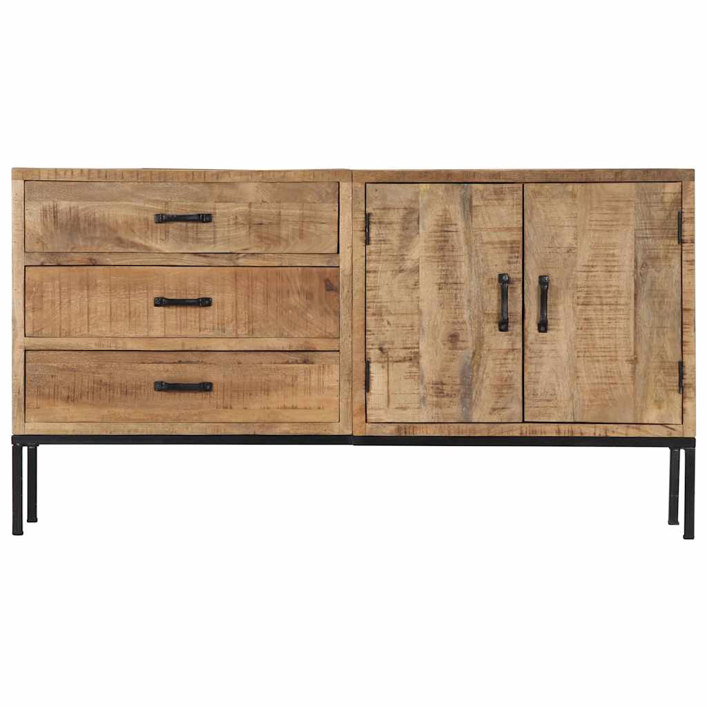 Dressoir 140x35x75 cm massief mangohout is nu te koop bij PeponiXL, paradijselijk wonen!