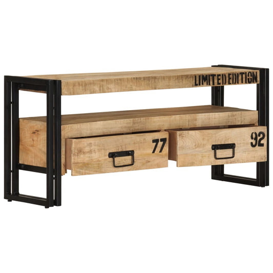 Tv-meubel 100x30x45 cm massief mangohout is nu te koop bij PeponiXL, paradijselijk wonen!