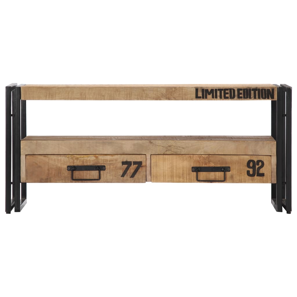 Tv-meubel 100x30x45 cm massief mangohout is nu te koop bij PeponiXL, paradijselijk wonen!