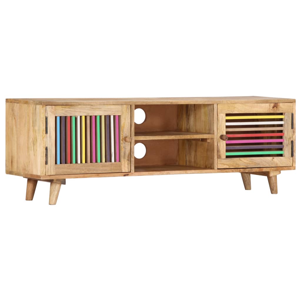 Tv-meubel 120x30x40 cm massief mangohout is nu te koop bij PeponiXL, paradijselijk wonen!