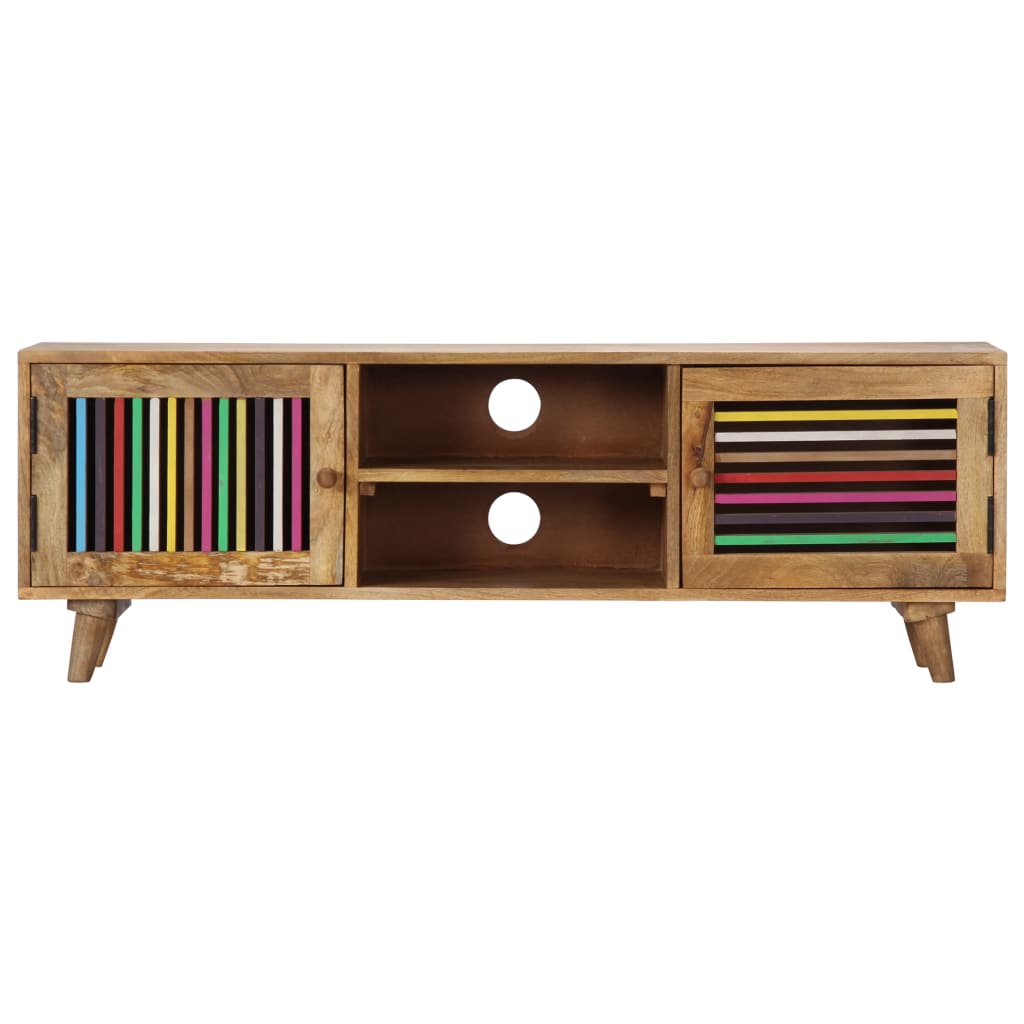 Tv-meubel 120x30x40 cm massief mangohout is nu te koop bij PeponiXL, paradijselijk wonen!