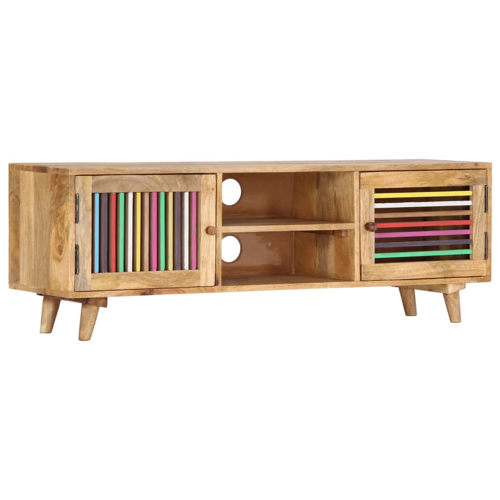 Tv-meubel 120x30x40 cm massief mangohout is nu te koop bij PeponiXL, paradijselijk wonen!
