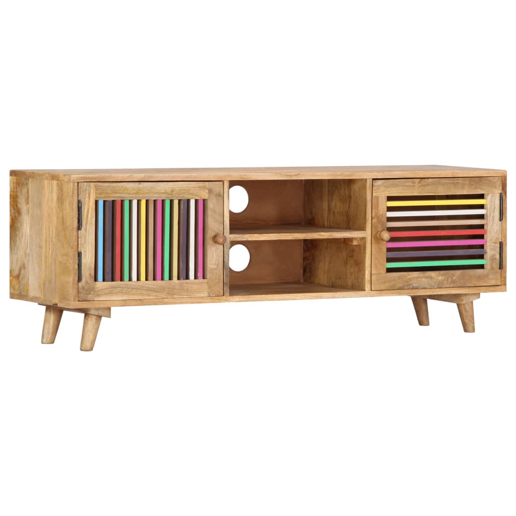 Tv-meubel 120x30x40 cm massief mangohout is nu te koop bij PeponiXL, paradijselijk wonen!