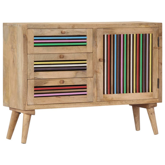 Dressoir 100x30x75 cm massief mangohout is nu te koop bij PeponiXL, paradijselijk wonen!