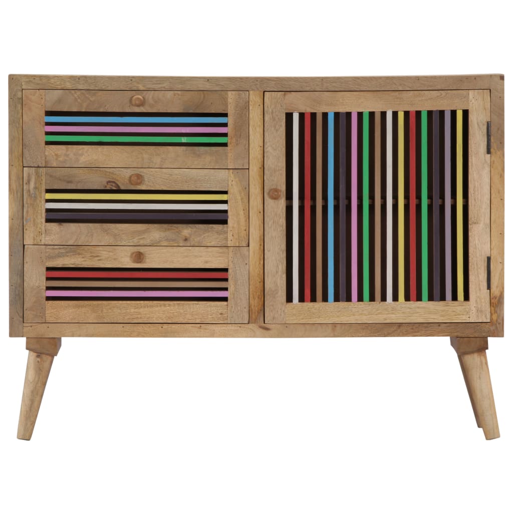 Dressoir 100x30x75 cm massief mangohout is nu te koop bij PeponiXL, paradijselijk wonen!