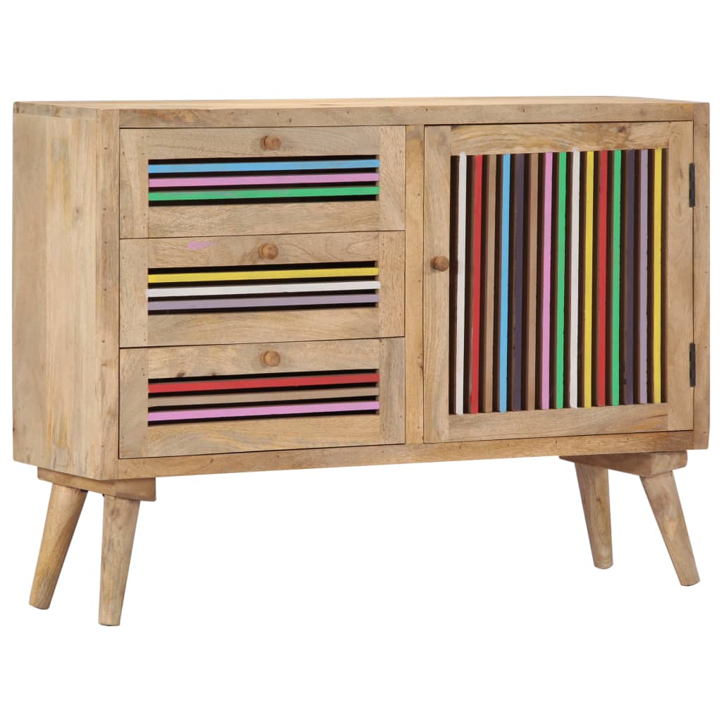 Dressoir 100x30x75 cm massief mangohout is nu te koop bij PeponiXL, paradijselijk wonen!