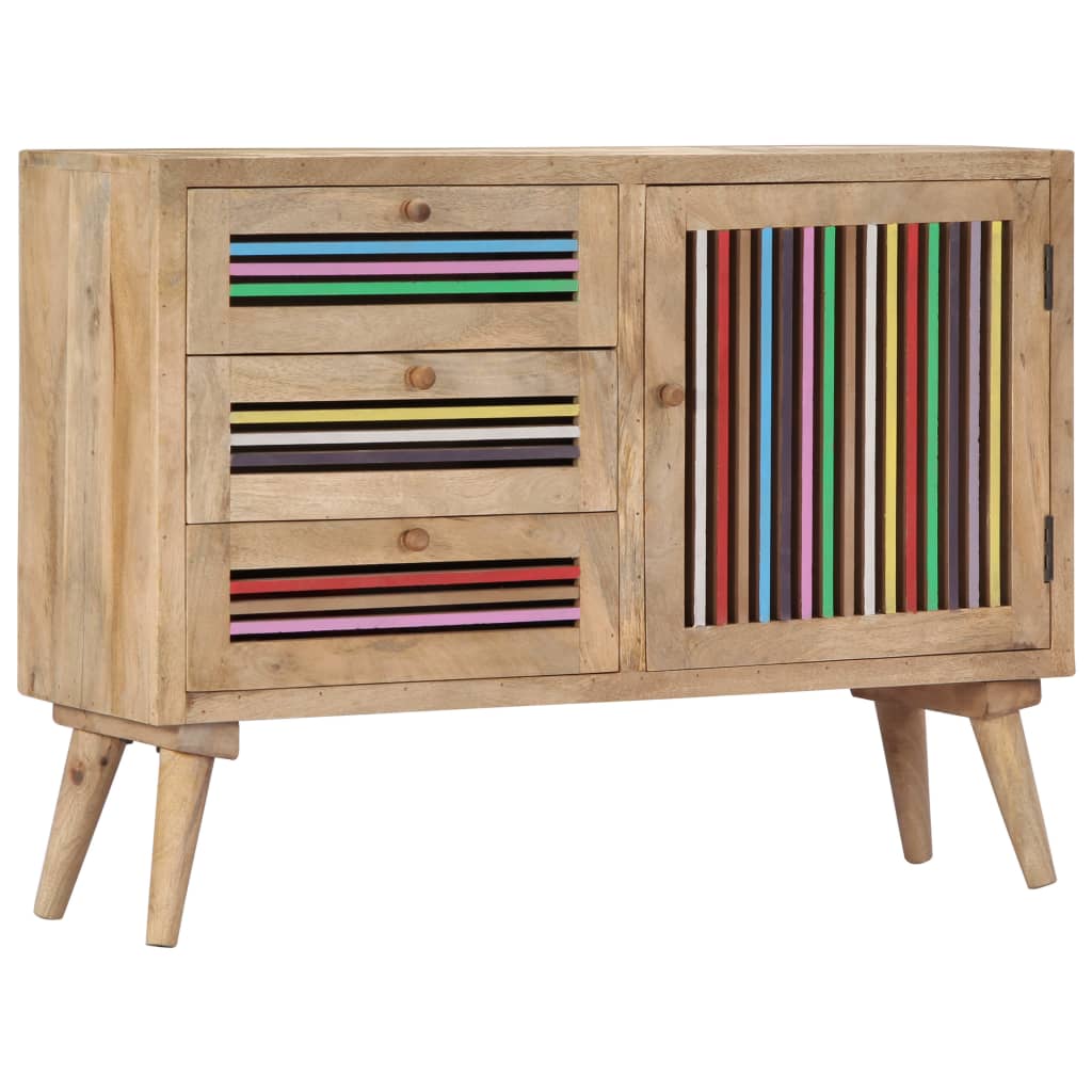 Dressoir 100x30x75 cm massief mangohout is nu te koop bij PeponiXL, paradijselijk wonen!