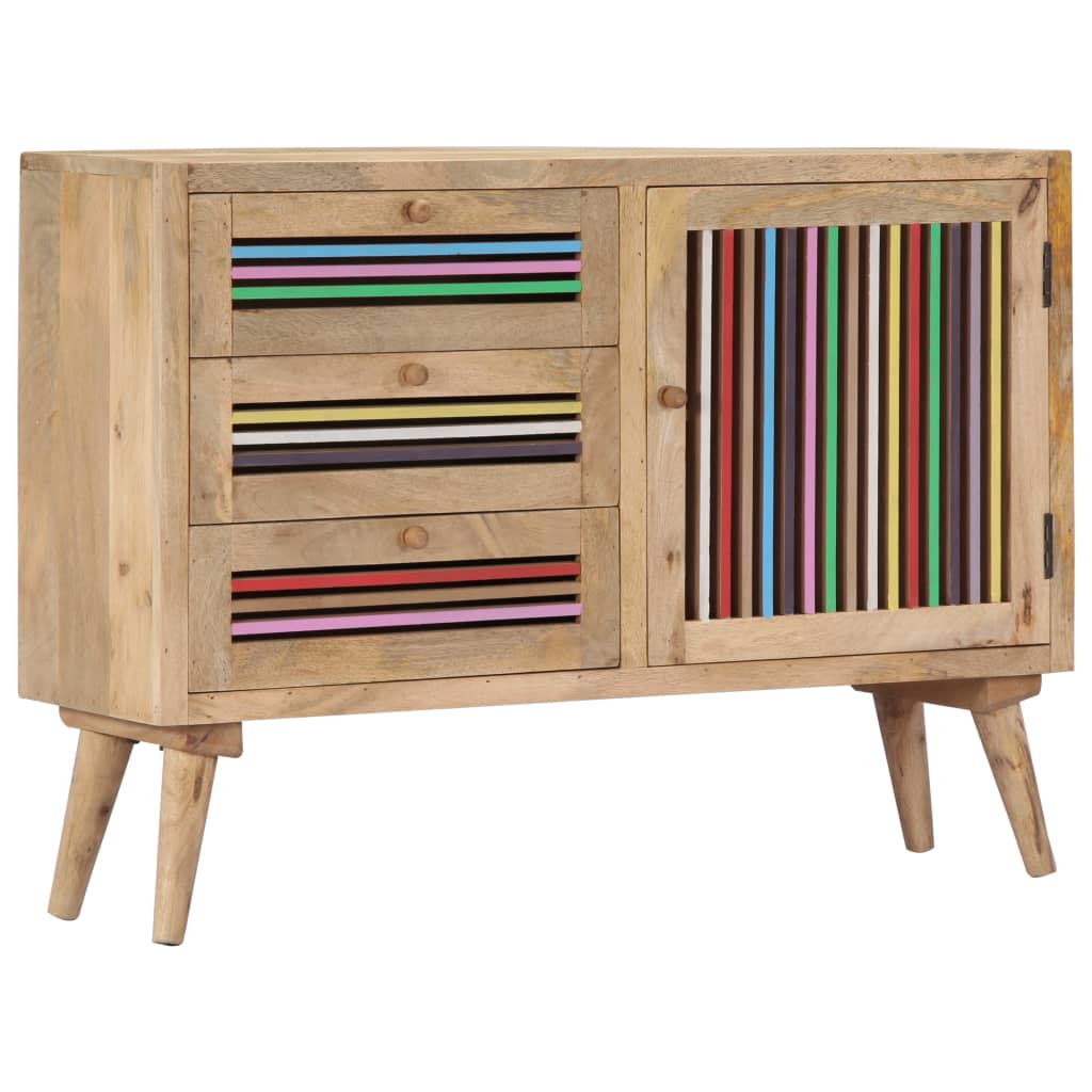 Dressoir 100x30x75 cm massief mangohout is nu te koop bij PeponiXL, paradijselijk wonen!