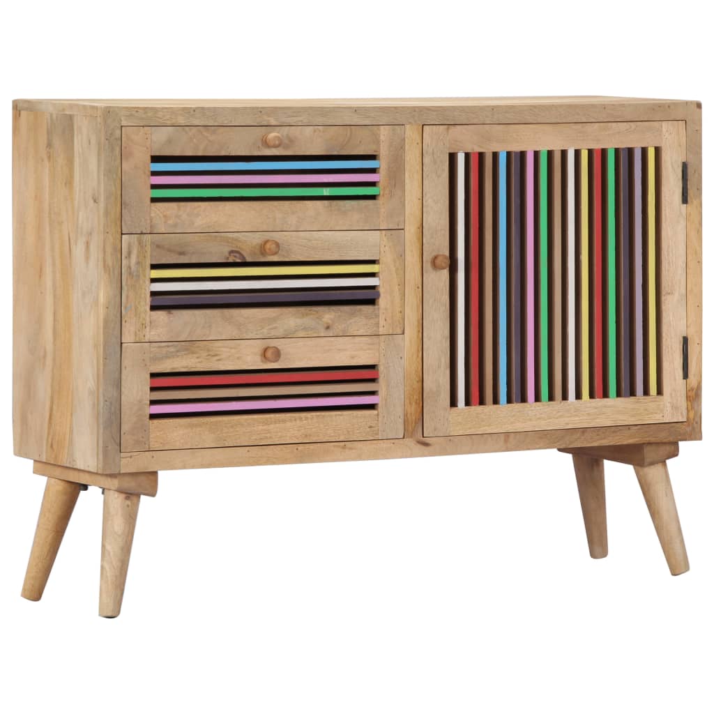 Dressoir 100x30x75 cm massief mangohout is nu te koop bij PeponiXL, paradijselijk wonen!