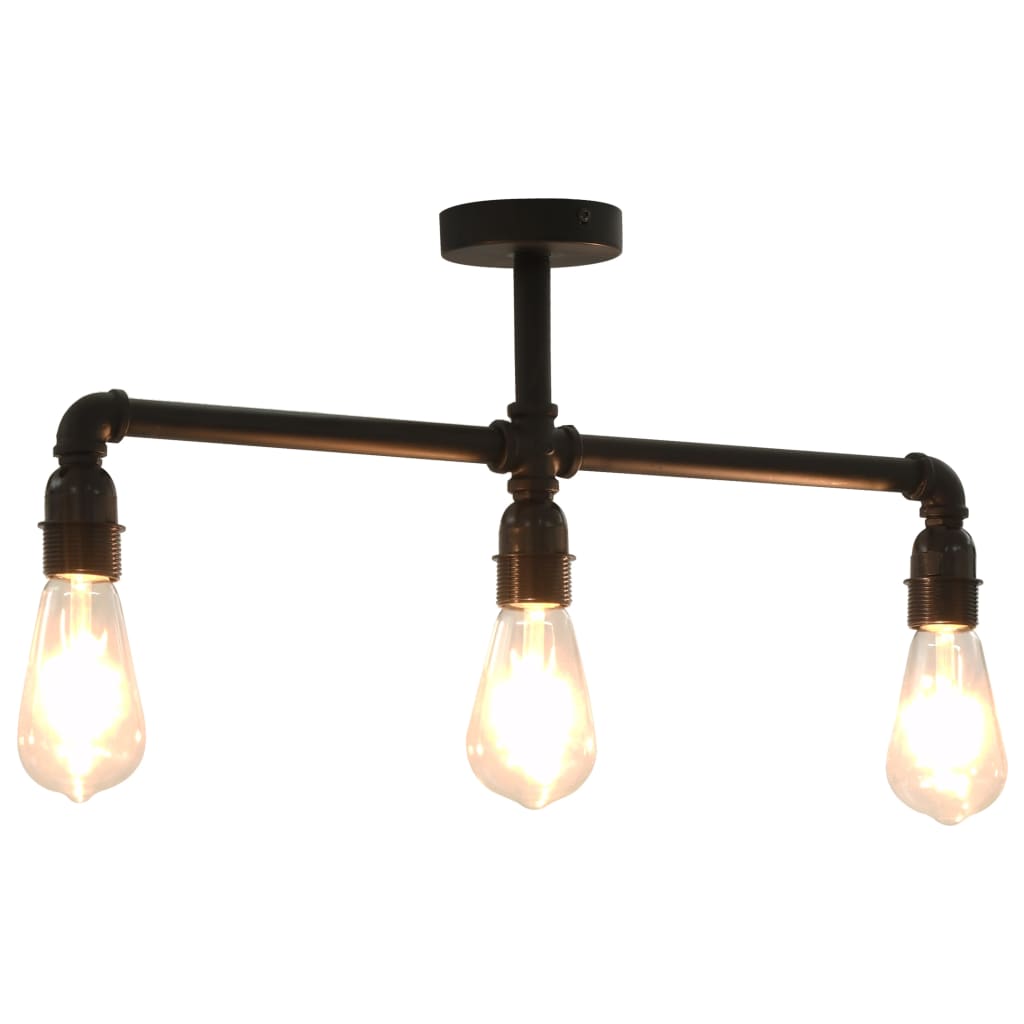 Plafondlamp 3xE27 zwart is nu te koop bij PeponiXL, paradijselijk wonen!