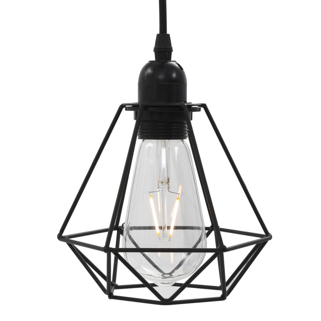 Plafondlamp met diamantvormig 3xE27 zwart is nu te koop bij PeponiXL, paradijselijk wonen!