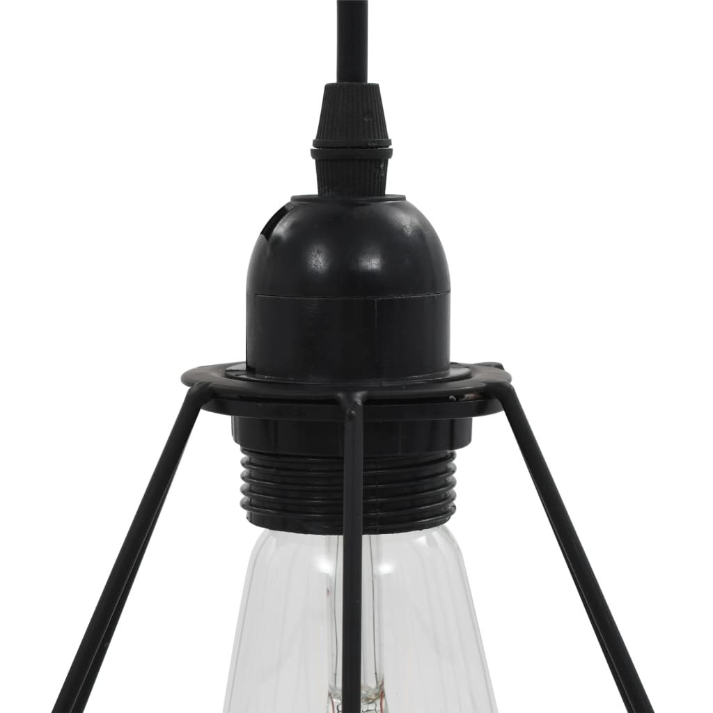 Plafondlamp met diamantvormig 3xE27 zwart is nu te koop bij PeponiXL, paradijselijk wonen!
