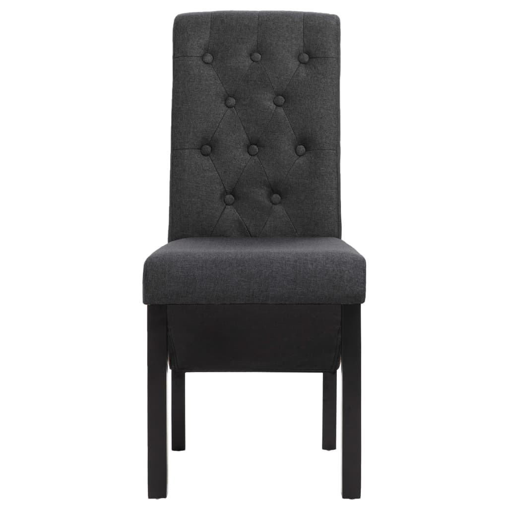 Eetkamerstoelen 2 st stof donkergrijs is nu te koop bij PeponiXL, paradijselijk wonen!