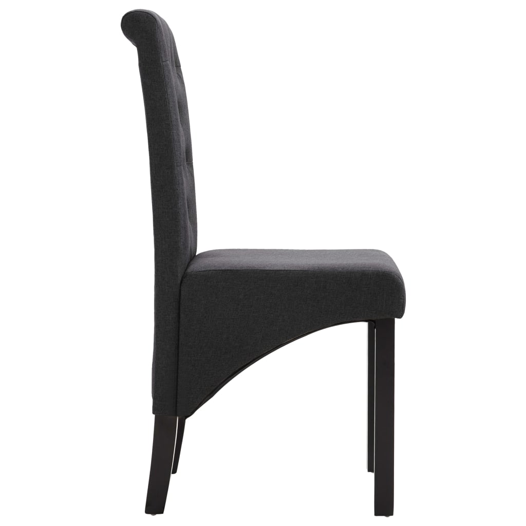 Eetkamerstoelen 2 st stof donkergrijs is nu te koop bij PeponiXL, paradijselijk wonen!