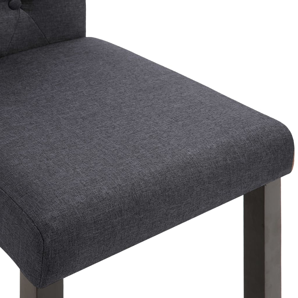 Eetkamerstoelen 2 st stof donkergrijs is nu te koop bij PeponiXL, paradijselijk wonen!