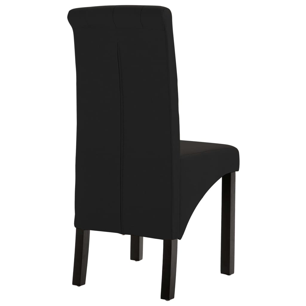 Eetkamerstoelen 2 st stof zwart is nu te koop bij PeponiXL, paradijselijk wonen!