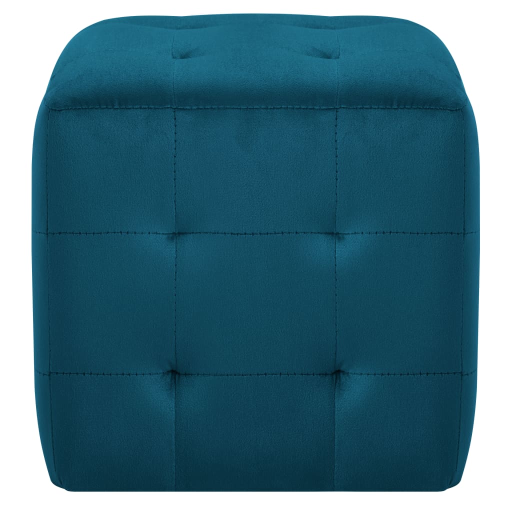 Nachtkastjes 2 st 30x30x30 cm fluweel blauw is nu te koop bij PeponiXL, paradijselijk wonen!
