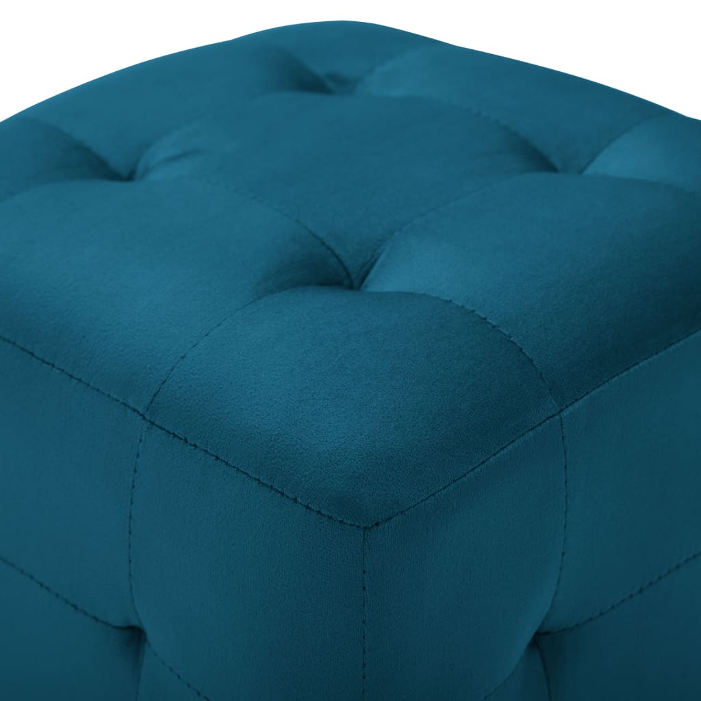 Nachtkastjes 2 st 30x30x30 cm fluweel blauw is nu te koop bij PeponiXL, paradijselijk wonen!