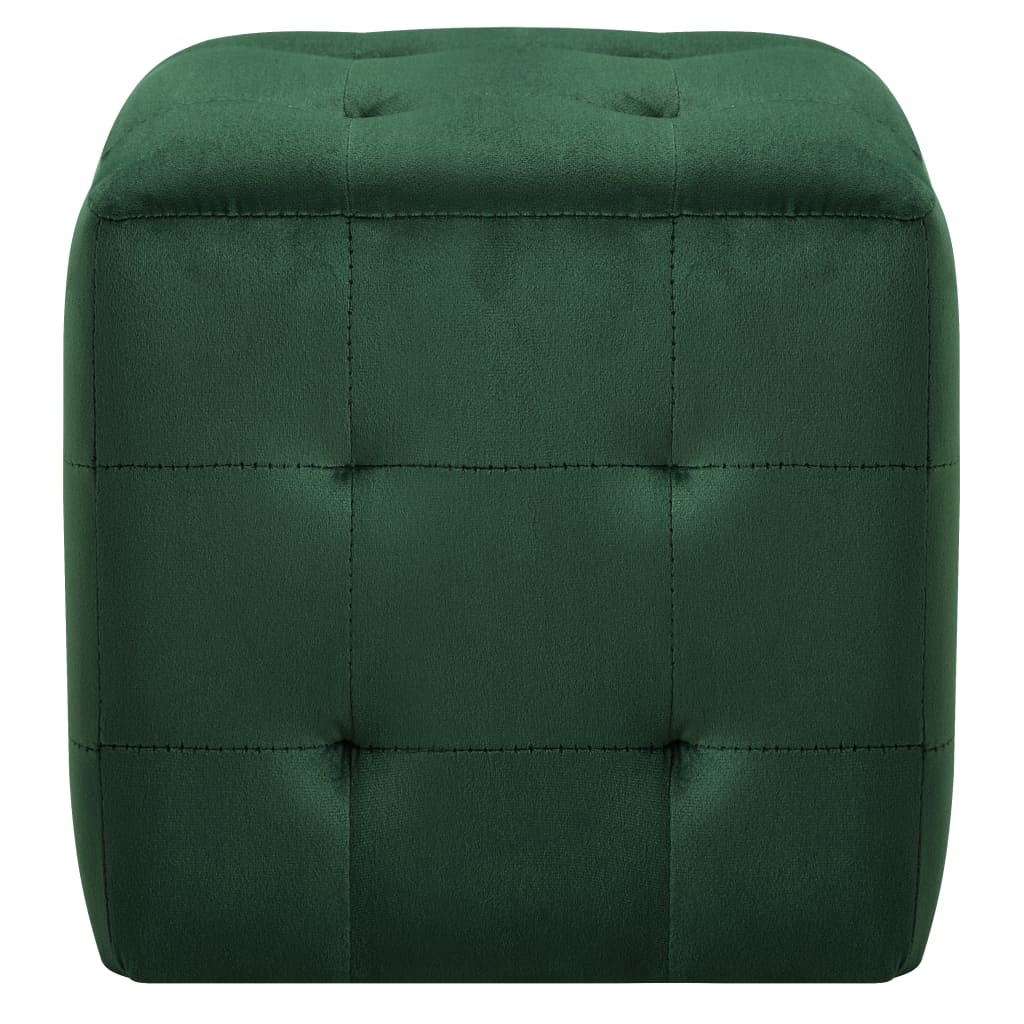 Nachtkastjes 2 st 30x30x30 cm fluweel groen is nu te koop bij PeponiXL, paradijselijk wonen!