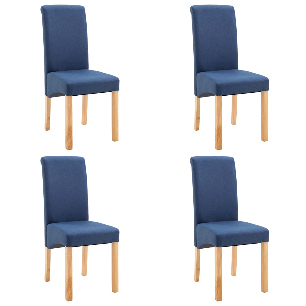 Eetkamerstoelen 4 st stof blauw is nu te koop bij PeponiXL, paradijselijk wonen!