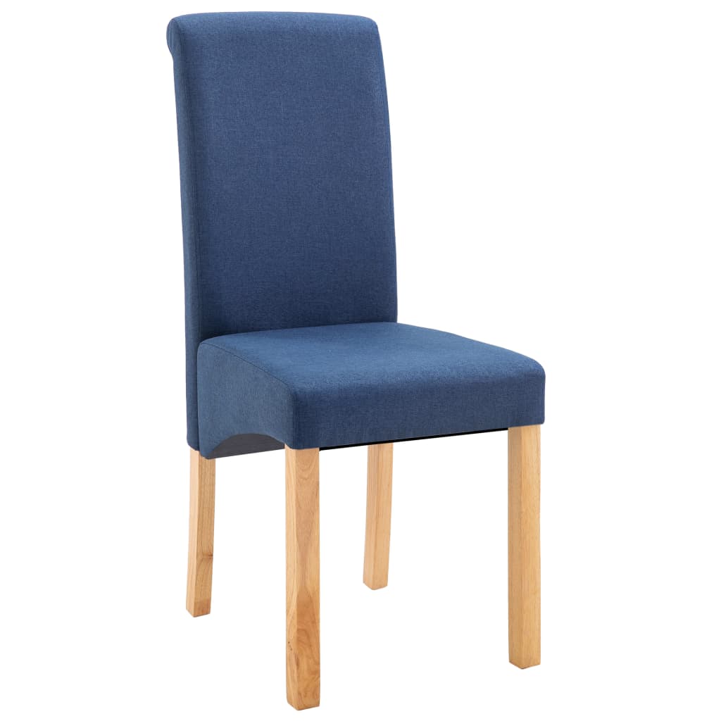 Eetkamerstoelen 4 st stof blauw is nu te koop bij PeponiXL, paradijselijk wonen!