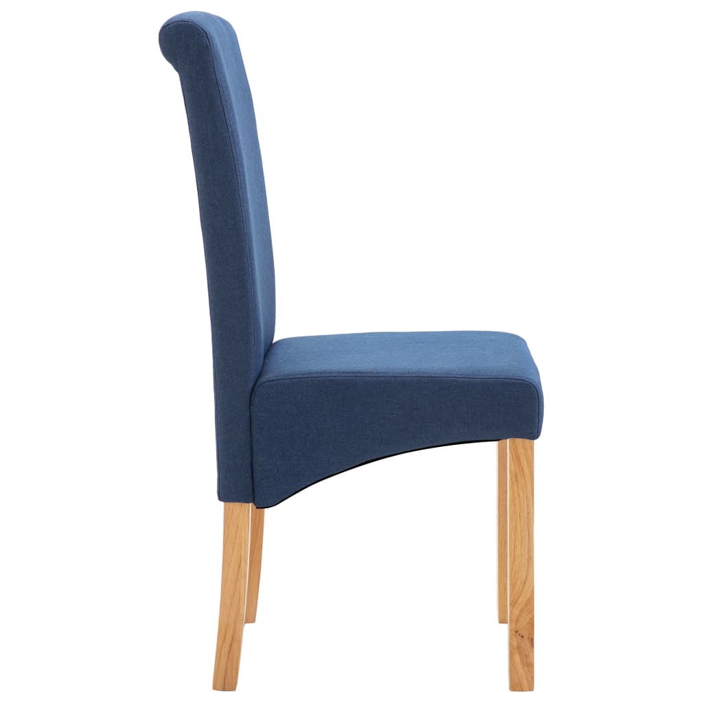 Eetkamerstoelen 4 st stof blauw is nu te koop bij PeponiXL, paradijselijk wonen!