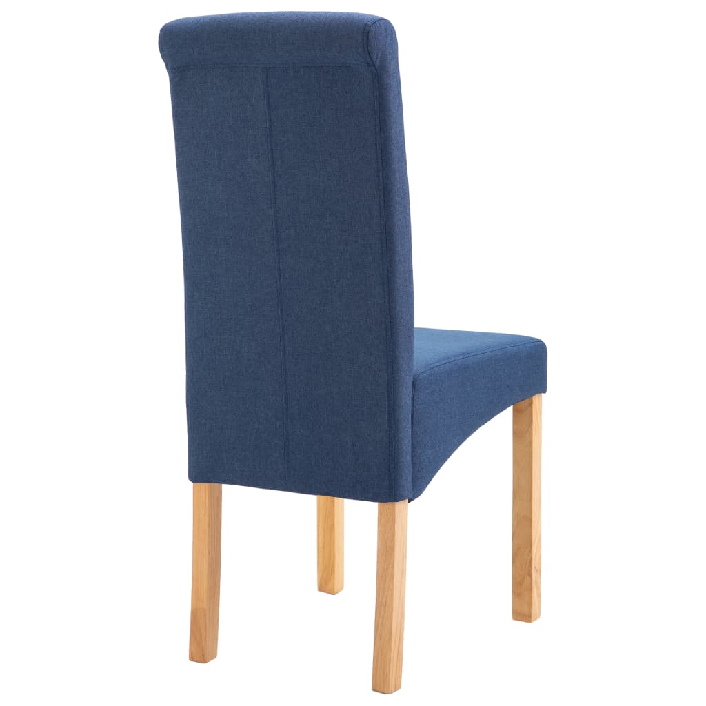 Eetkamerstoelen 4 st stof blauw is nu te koop bij PeponiXL, paradijselijk wonen!