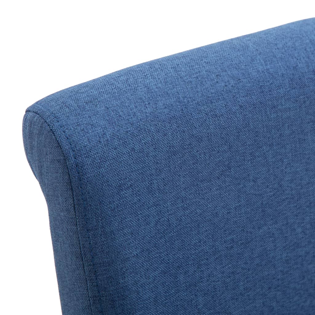 Eetkamerstoelen 4 st stof blauw is nu te koop bij PeponiXL, paradijselijk wonen!