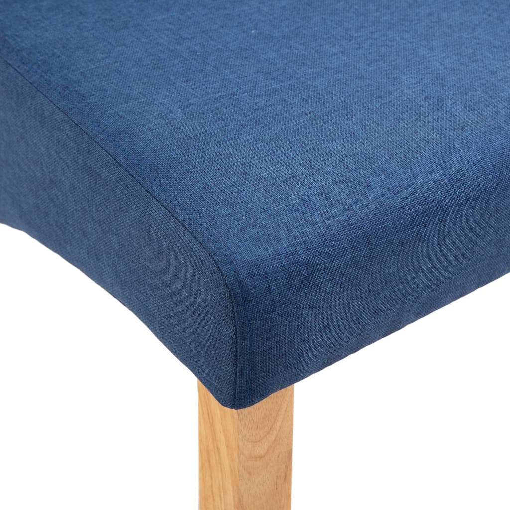Eetkamerstoelen 4 st stof blauw is nu te koop bij PeponiXL, paradijselijk wonen!