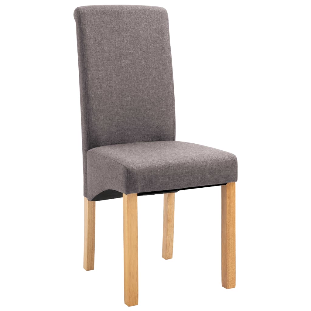 Eetkamerstoelen 4 st stof taupe is nu te koop bij PeponiXL, paradijselijk wonen!
