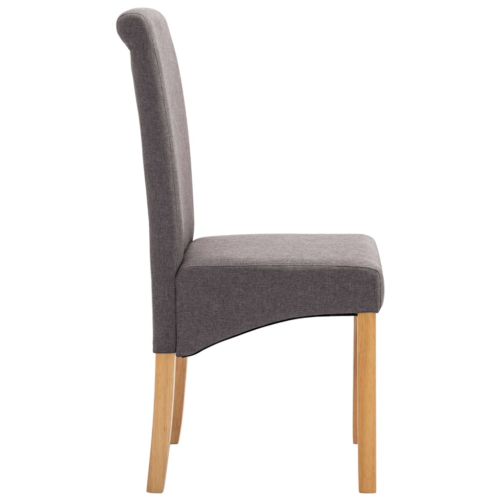 Eetkamerstoelen 4 st stof taupe is nu te koop bij PeponiXL, paradijselijk wonen!