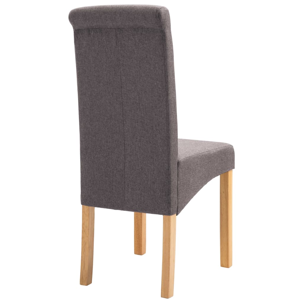 Eetkamerstoelen 4 st stof taupe is nu te koop bij PeponiXL, paradijselijk wonen!
