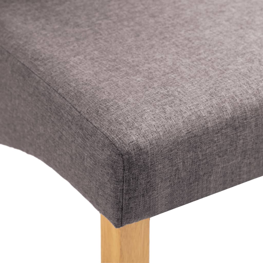 Eetkamerstoelen 4 st stof taupe is nu te koop bij PeponiXL, paradijselijk wonen!