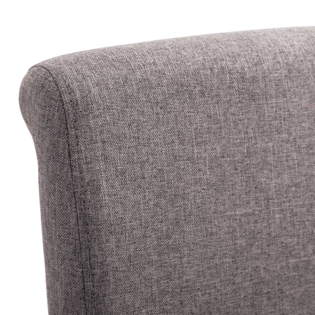Eetkamerstoelen 4 st stof taupe is nu te koop bij PeponiXL, paradijselijk wonen!