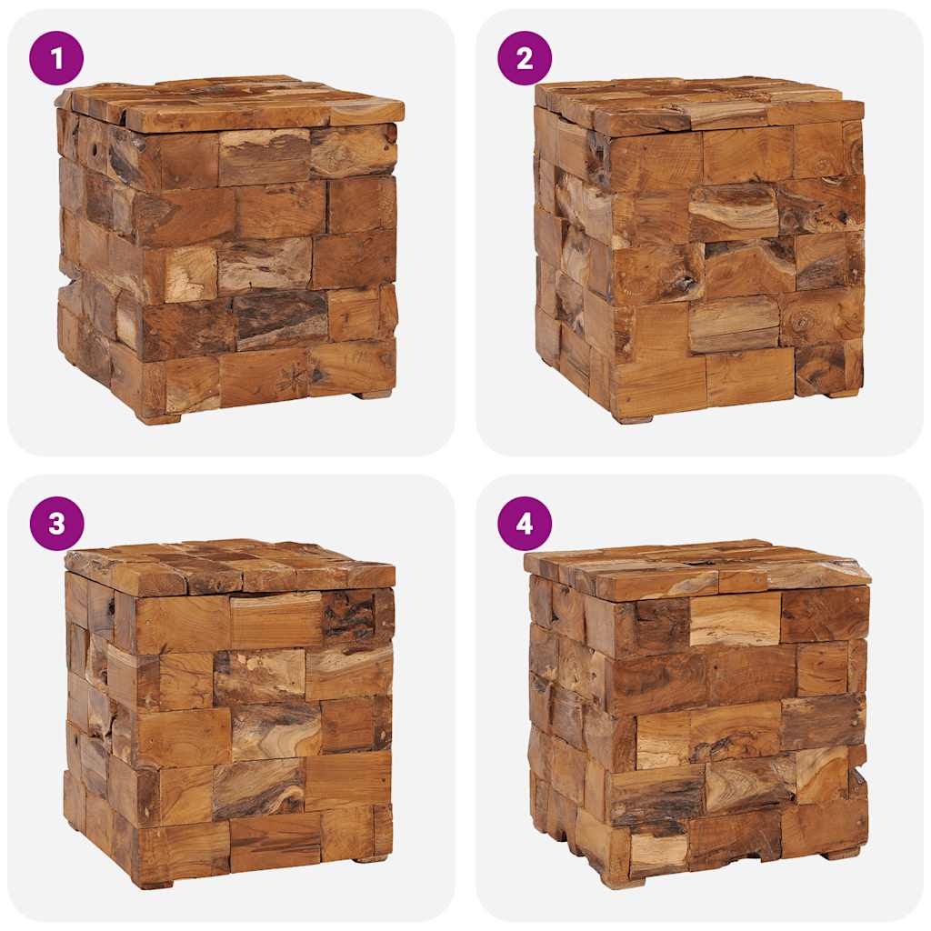 Opbergkruk massief teakhout is nu te koop bij PeponiXL, paradijselijk wonen!