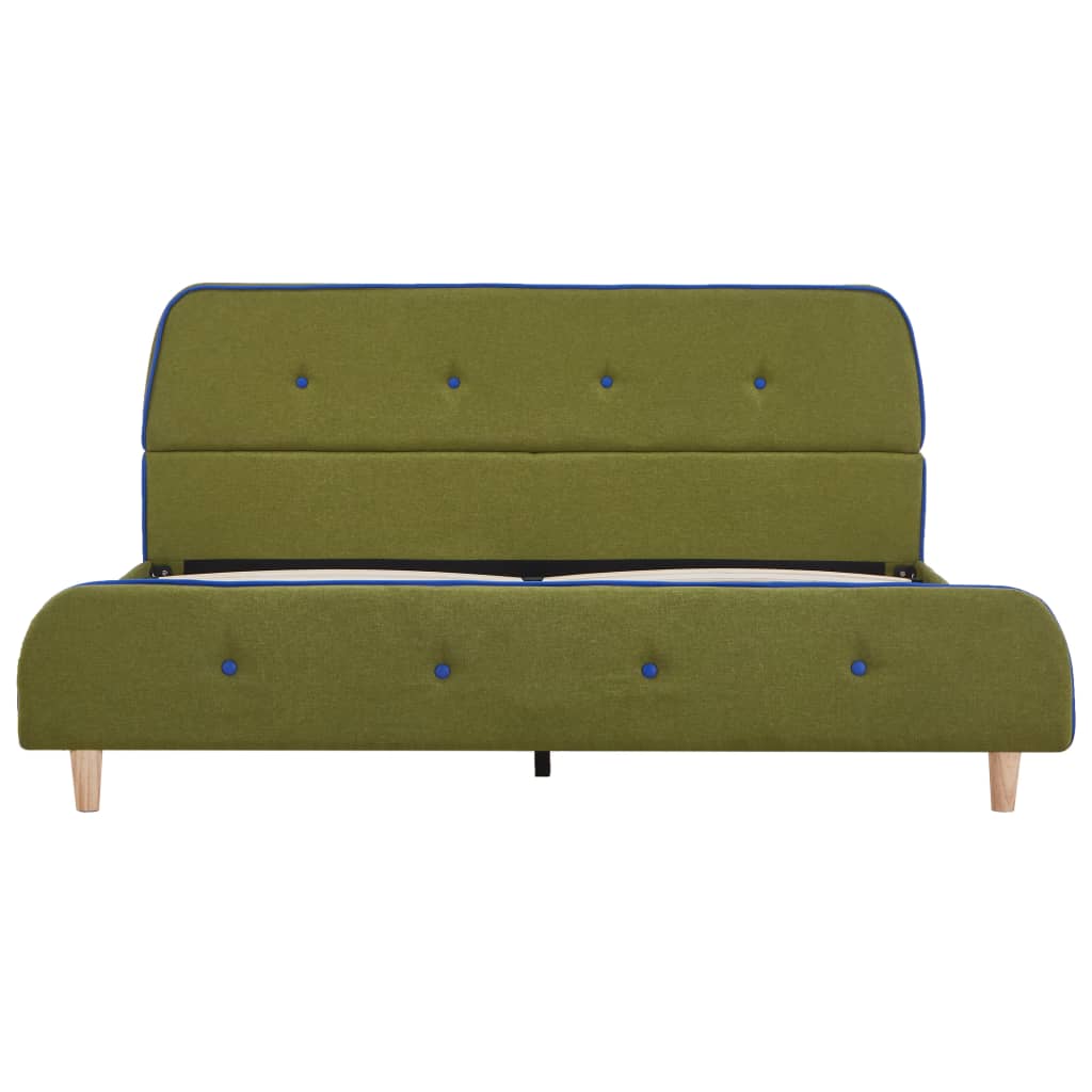Bedframe stof groen 140x200 cm is nu te koop bij PeponiXL, paradijselijk wonen!