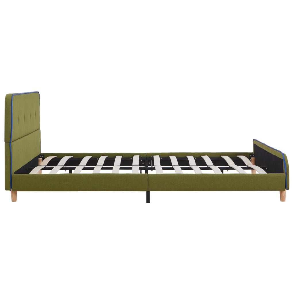 Bedframe stof groen 140x200 cm is nu te koop bij PeponiXL, paradijselijk wonen!