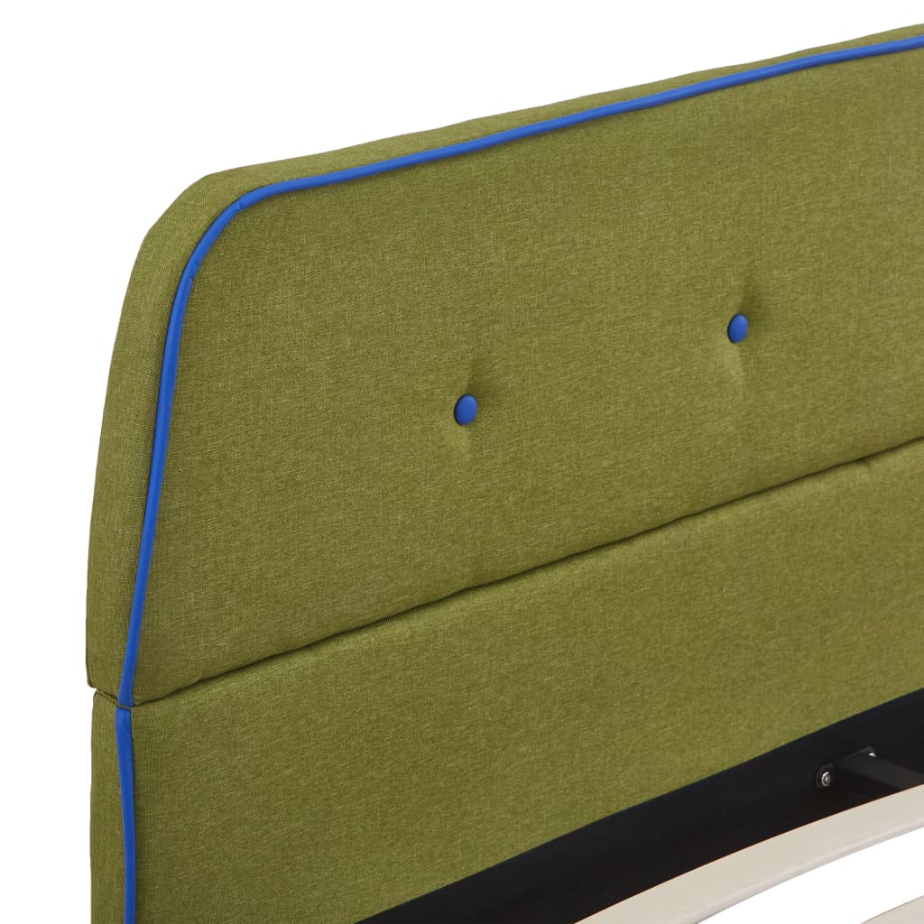 Bedframe stof groen 140x200 cm is nu te koop bij PeponiXL, paradijselijk wonen!