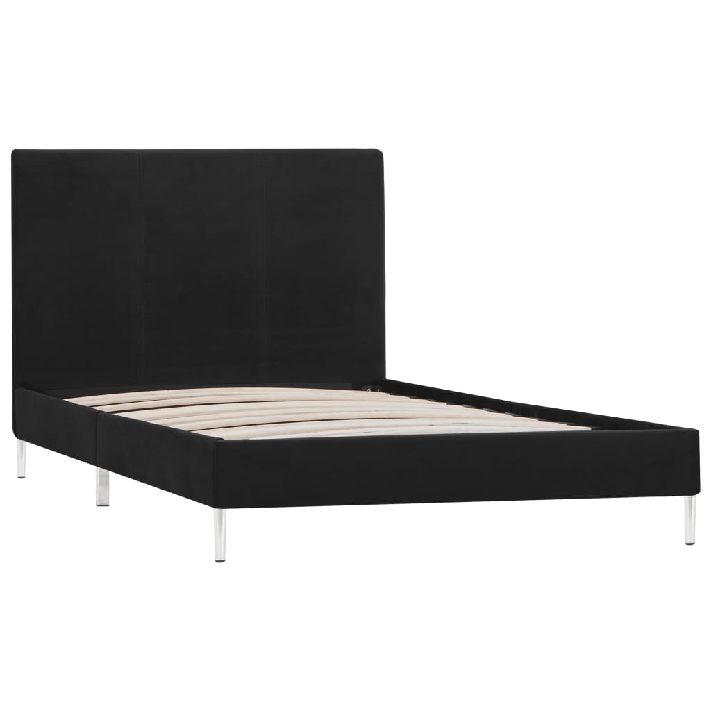 Bedframe stof zwart 90x200 cm is nu te koop bij PeponiXL, paradijselijk wonen!