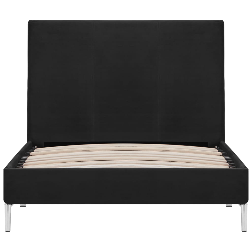 Bedframe stof zwart 90x200 cm is nu te koop bij PeponiXL, paradijselijk wonen!