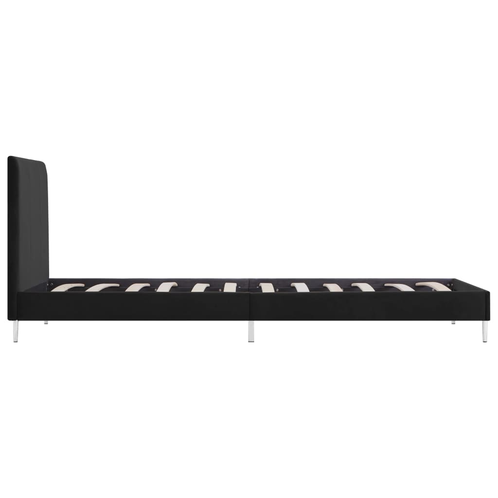 Bedframe stof zwart 90x200 cm is nu te koop bij PeponiXL, paradijselijk wonen!