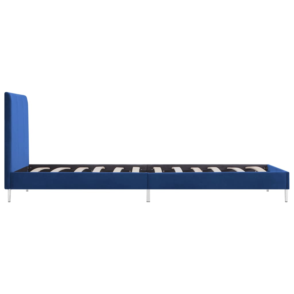 Bedframe stof blauw 90x200 cm is nu te koop bij PeponiXL, paradijselijk wonen!